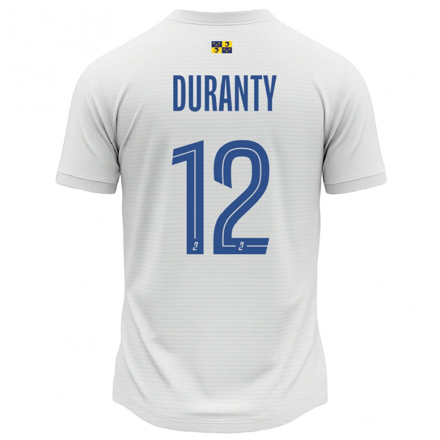 נשים כדורגל אודרי דוראנטי #12 לבן כחול הרחק ג'רזי 2025/26