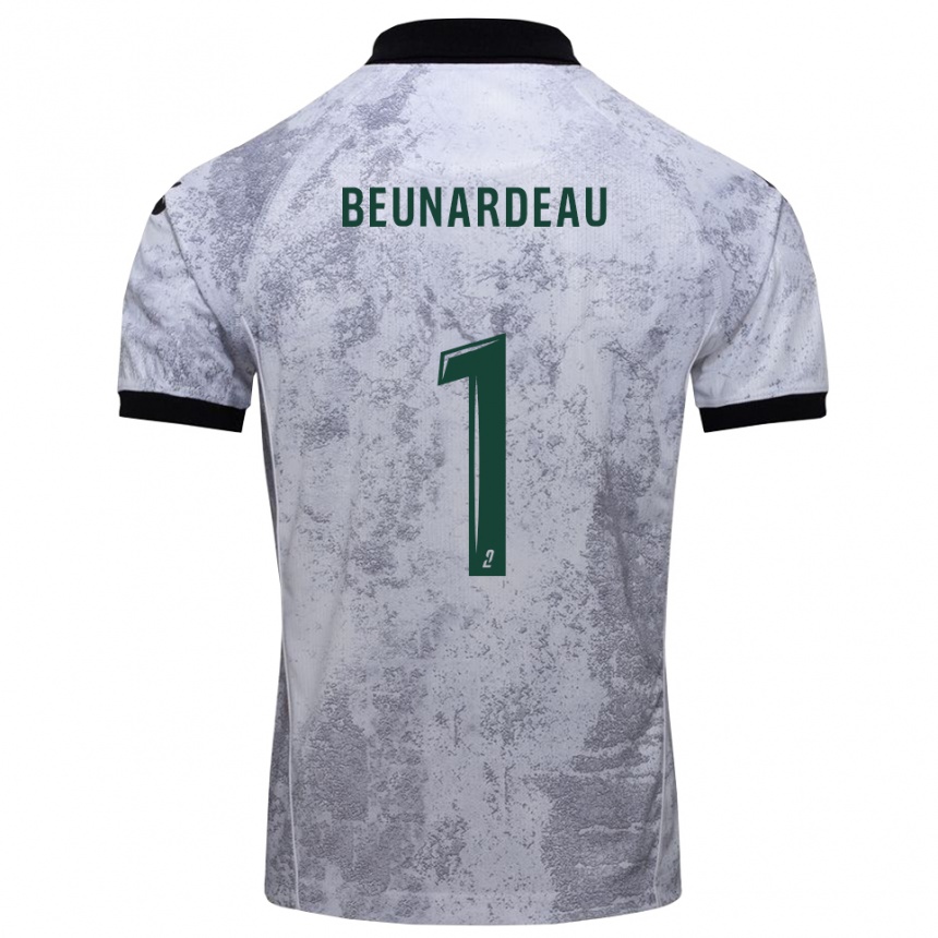 נשים כדורגל קוונטין בונארדו #1 לבן שחור הרחק ג'רזי 2025/26