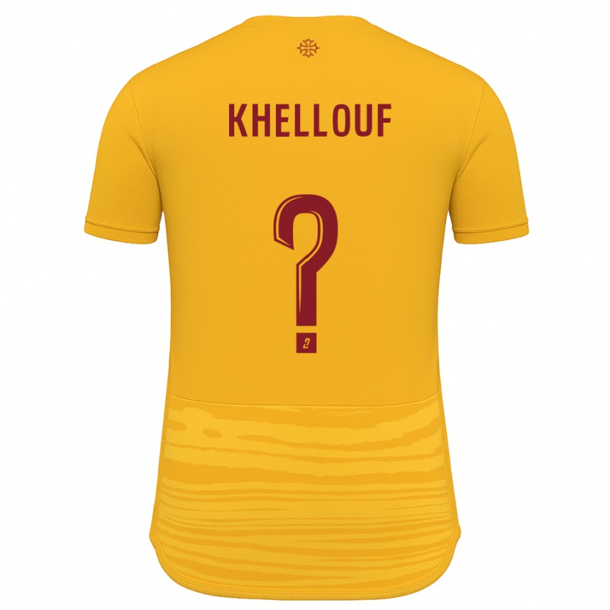 נשים כדורגל Ilyann Khellouf #0 כתום בורדו הרחק ג'רזי 2025/26