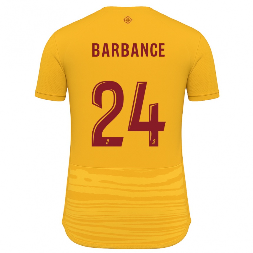 נשים כדורגל Solène Barbance #24 כתום בורדו הרחק ג'רזי 2025/26