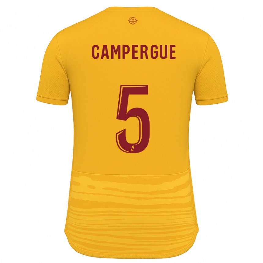 נשים כדורגל Raphaël Campergue #5 כתום בורדו הרחק ג'רזי 2025/26