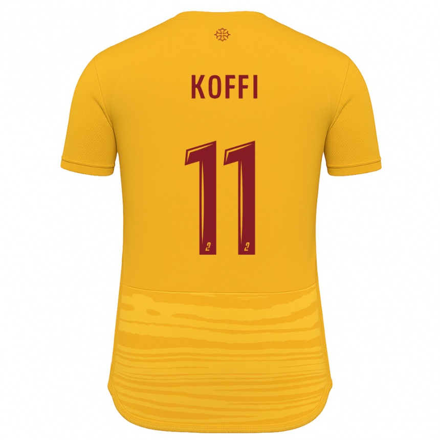 נשים כדורגל William Koffi #11 כתום בורדו הרחק ג'רזי 2025/26