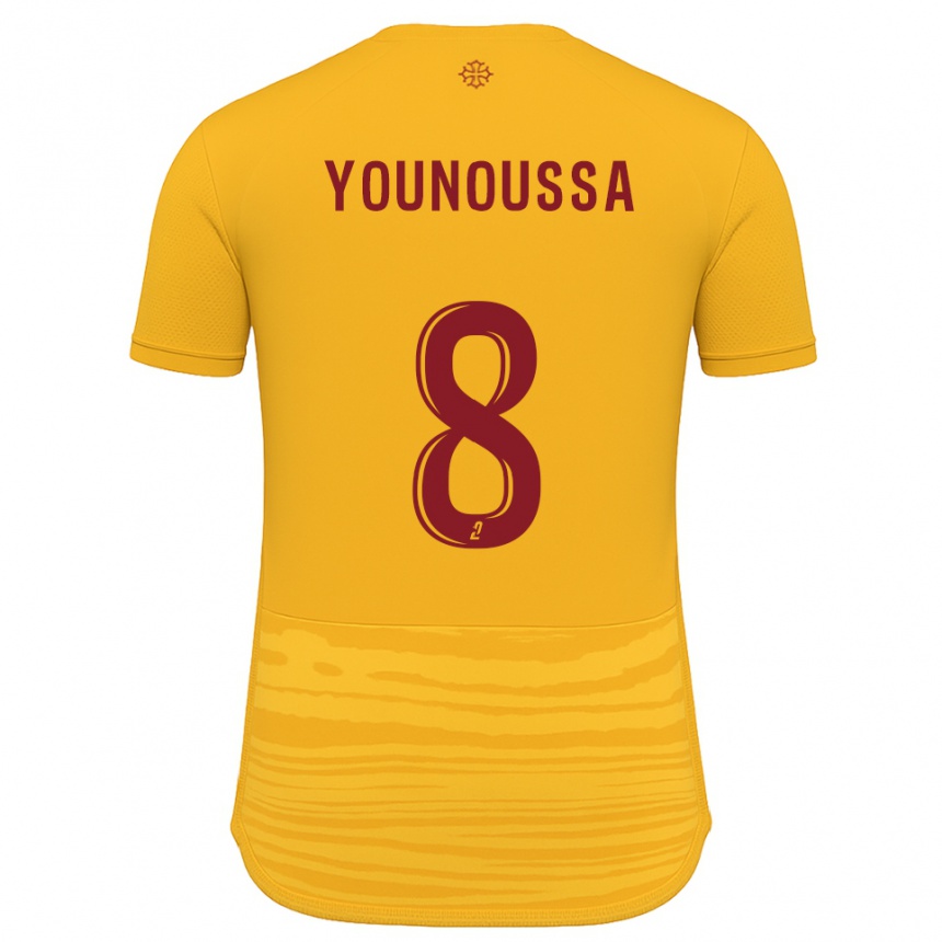 נשים כדורגל Wilitty Younoussa #8 כתום בורדו הרחק ג'רזי 2025/26