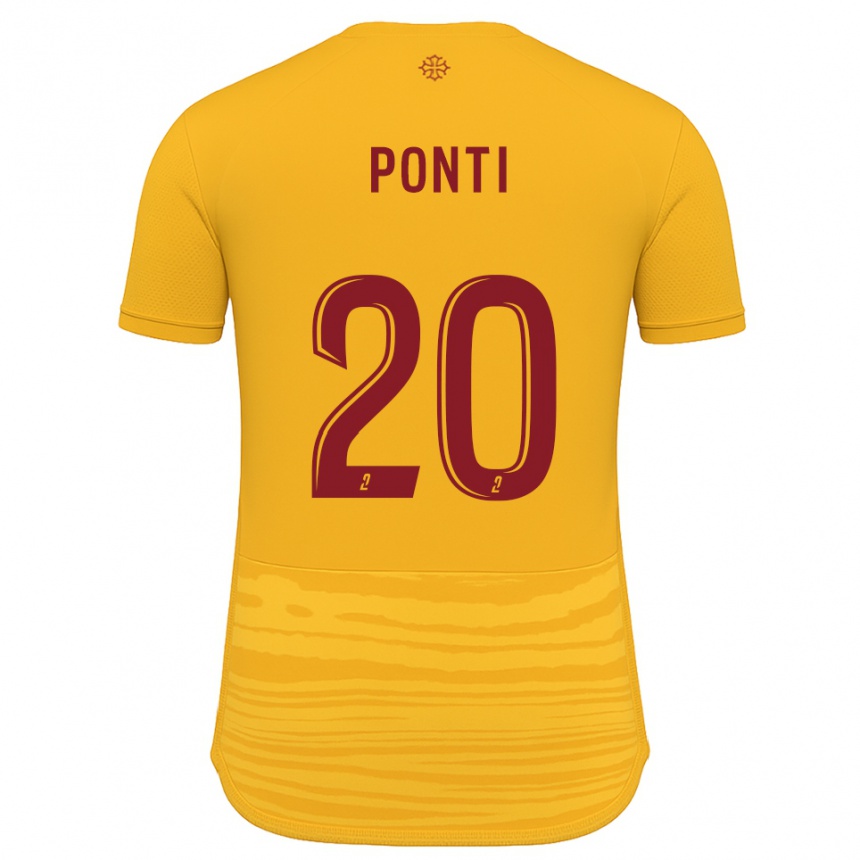 נשים כדורגל ריאן פונטי #20 כתום בורדו הרחק ג'רזי 2025/26