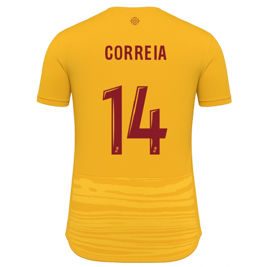 נשים כדורגל Tiago Correia #14 כתום בורדו הרחק ג'רזי 2025/26