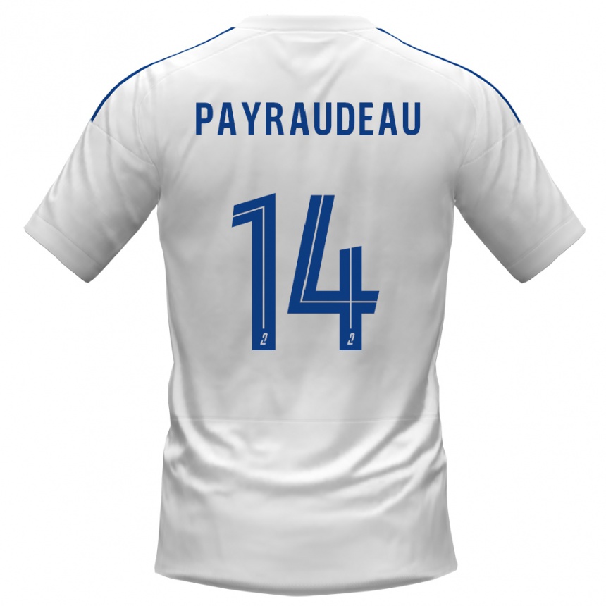 נשים כדורגל לני פיירודו #14 לבן כחול הרחק ג'רזי 2025/26