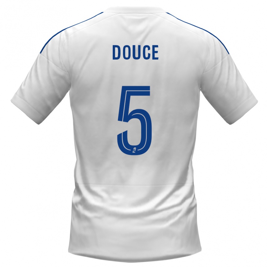 נשים כדורגל נאסים דוס #5 לבן כחול הרחק ג'רזי 2025/26