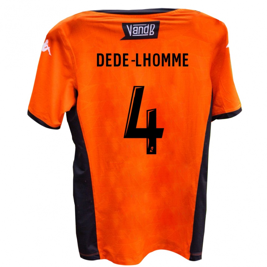 נשים כדורגל Noah Dede-Lhomme #4 לבן שחור הרחק ג'רזי 2025/26