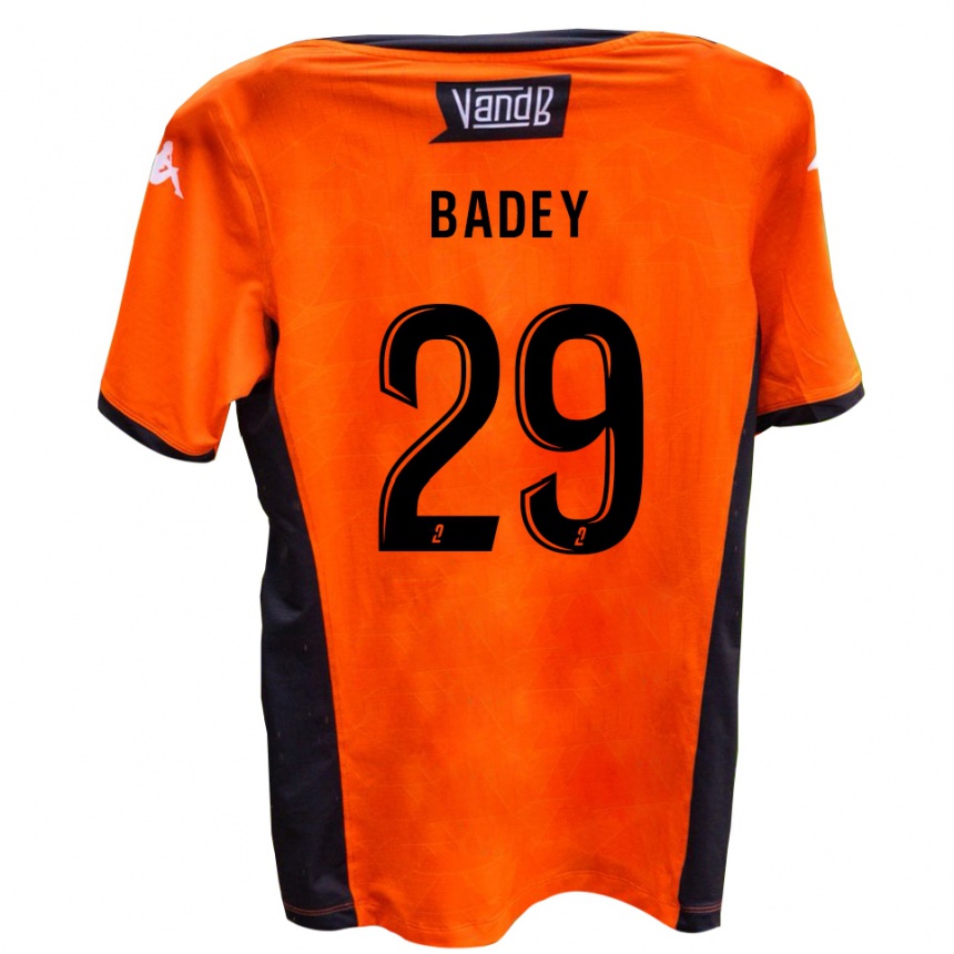 נשים כדורגל Ange Badey #29 לבן שחור הרחק ג'רזי 2025/26