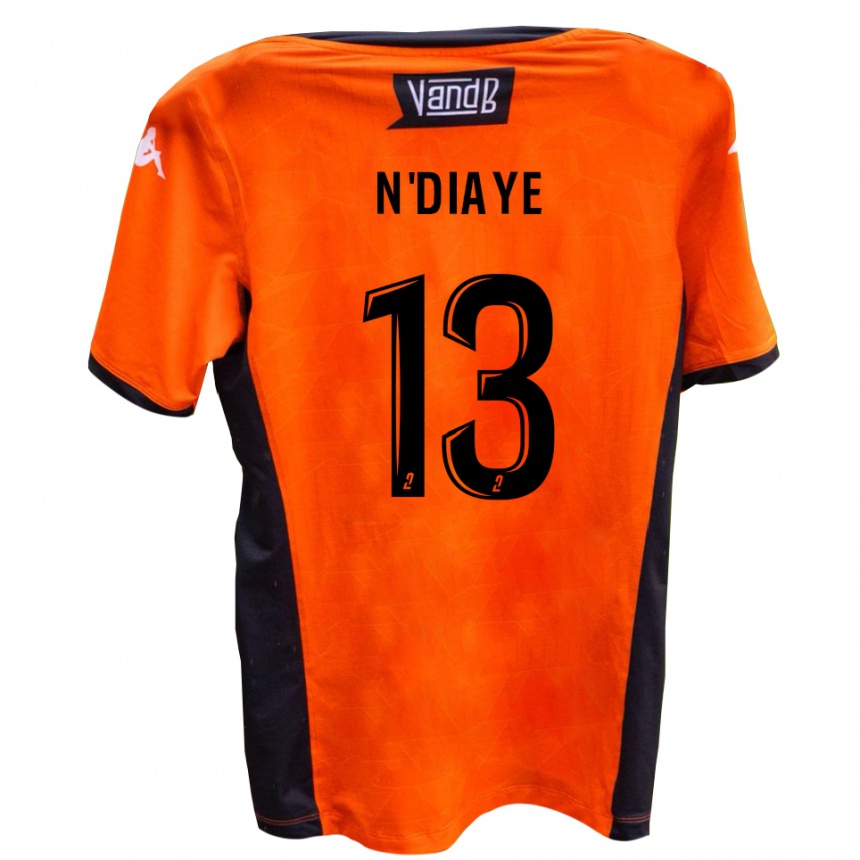 נשים כדורגל Tijane N'diaye #13 לבן שחור הרחק ג'רזי 2025/26