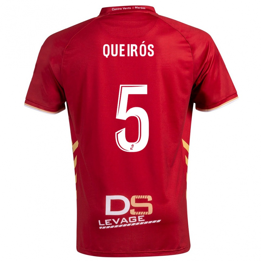 נשים כדורגל דיאוגו קווירוס #5 בורדו זהב הרחק ג'רזי 2025/26