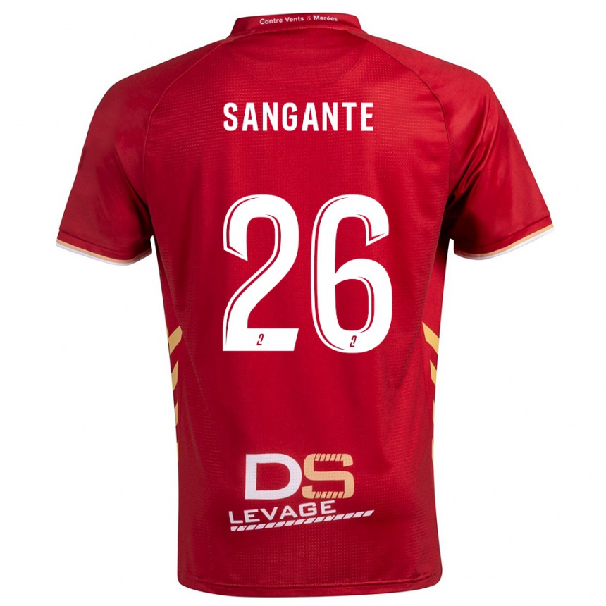 נשים כדורגל Opa Sangante #26 בורדו זהב הרחק ג'רזי 2025/26