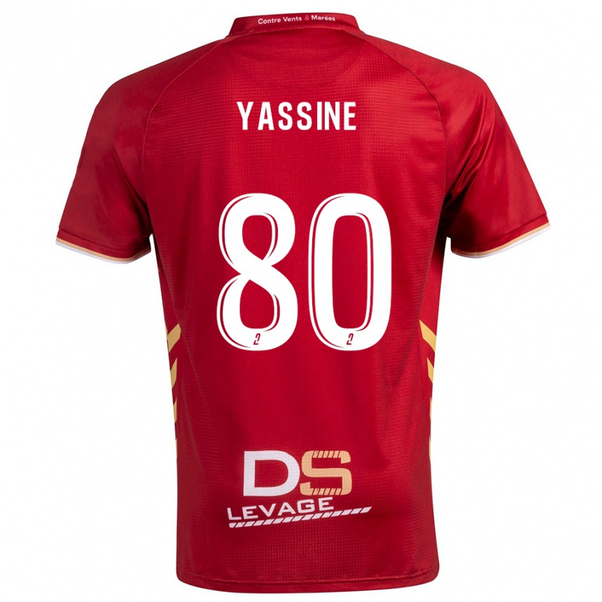 נשים כדורגל Gessime Yassine #80 בורדו זהב הרחק ג'רזי 2025/26