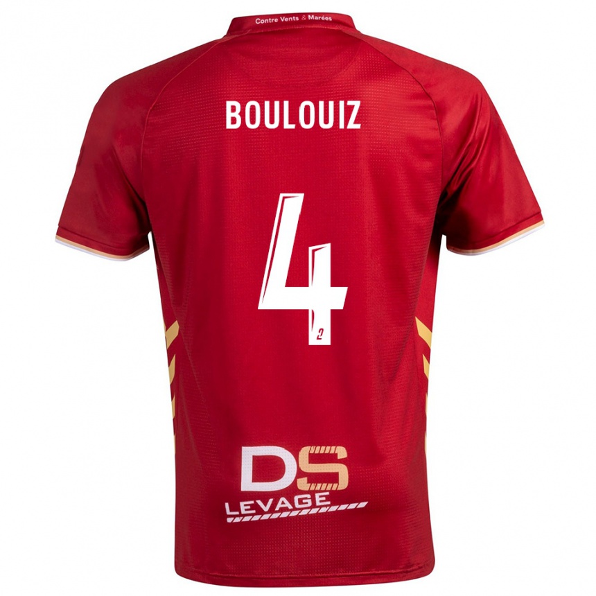 נשים כדורגל Salim Boulouiz #4 בורדו זהב הרחק ג'רזי 2025/26