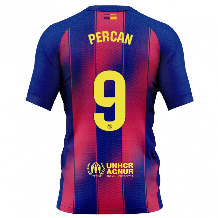 ילדים כדורגל דייגו פרקן #9 כחול אדום ג'רזי ביתית 2025/26