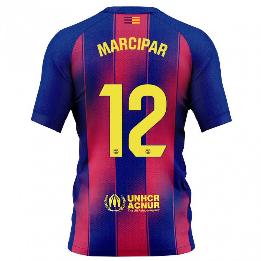 ילדים כדורגל ניקולס מרסיפר #12 כחול אדום ג'רזי ביתית 2025/26