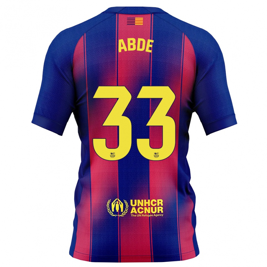 ילדים כדורגל עז עבד #33 כחול אדום ג'רזי ביתית 2025/26