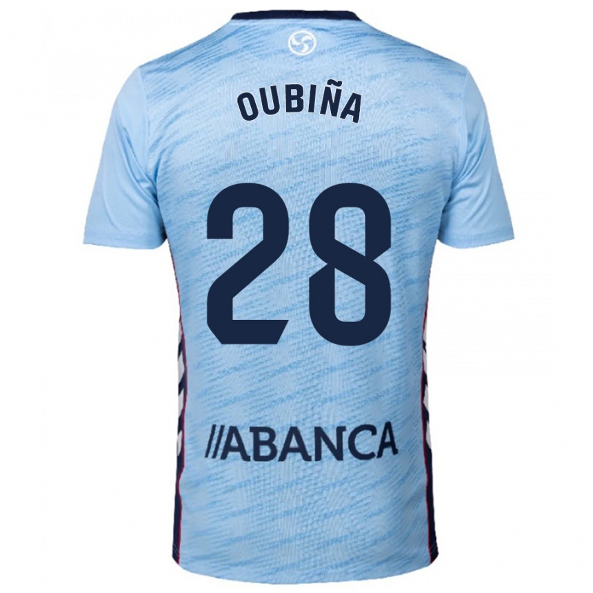 ילדים כדורגל Jimena Oubiña #28 תכלת אדום ג'רזי ביתית 2025/26