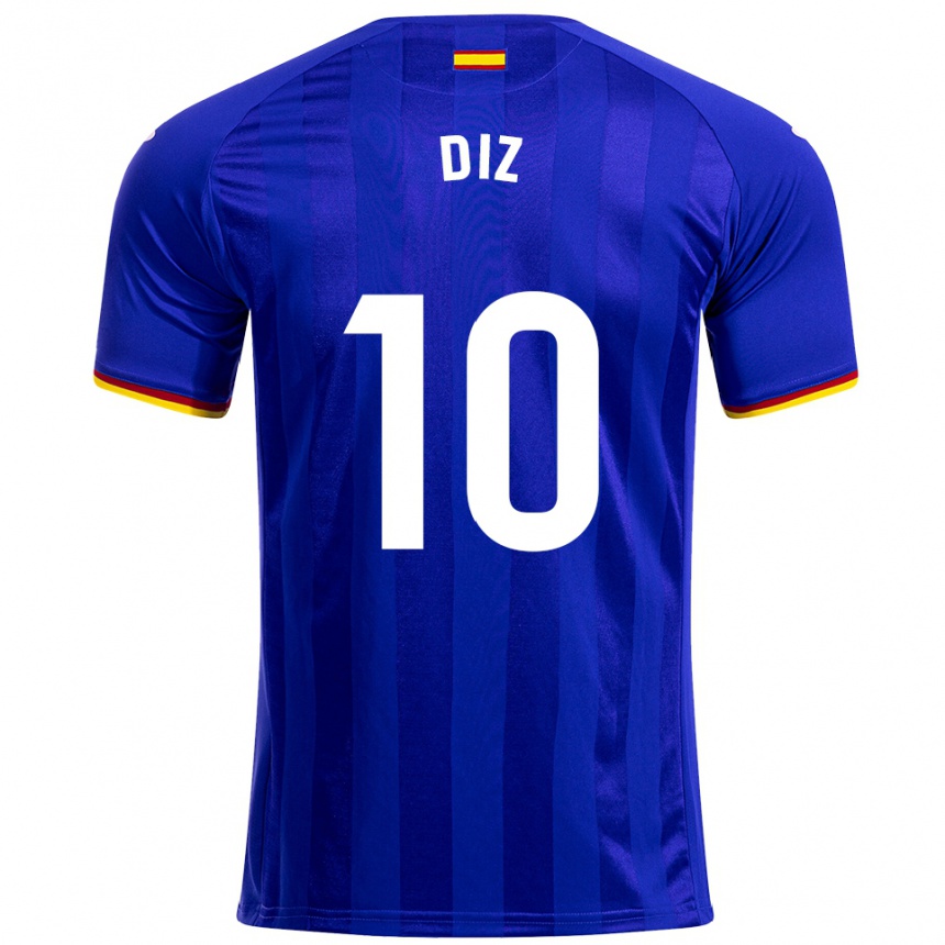 ילדים כדורגל Rafa Diz #10 כחול אדום צהוב ג'רזי ביתית 2025/26