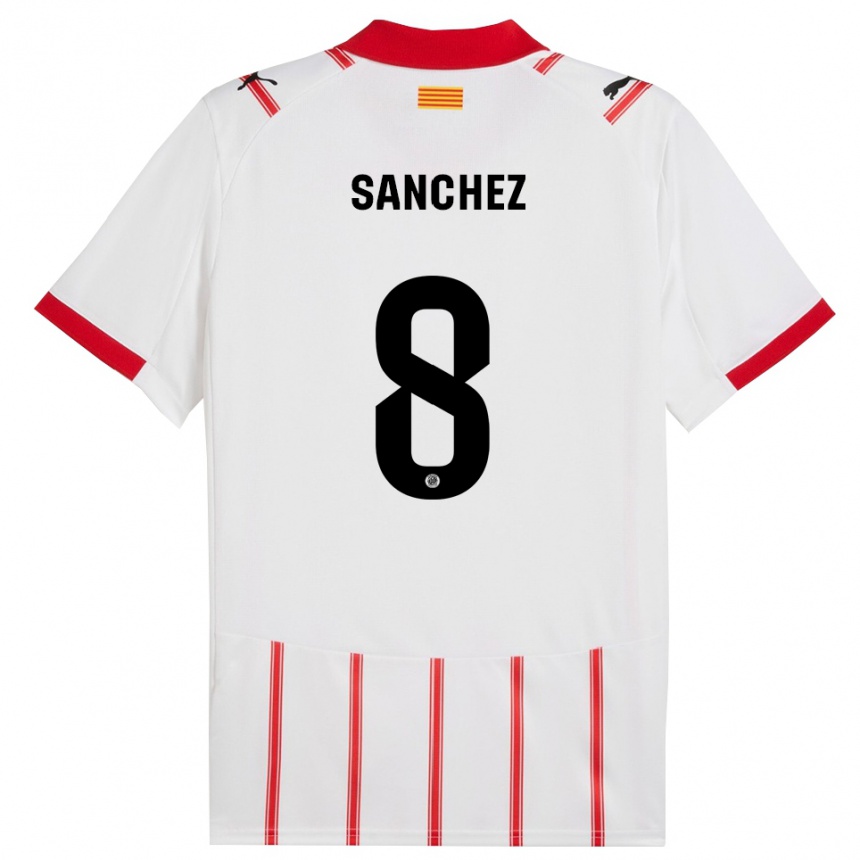 ילדים כדורגל מיצ'ל #8 לבן אדום ג'רזי ביתית 2025/26