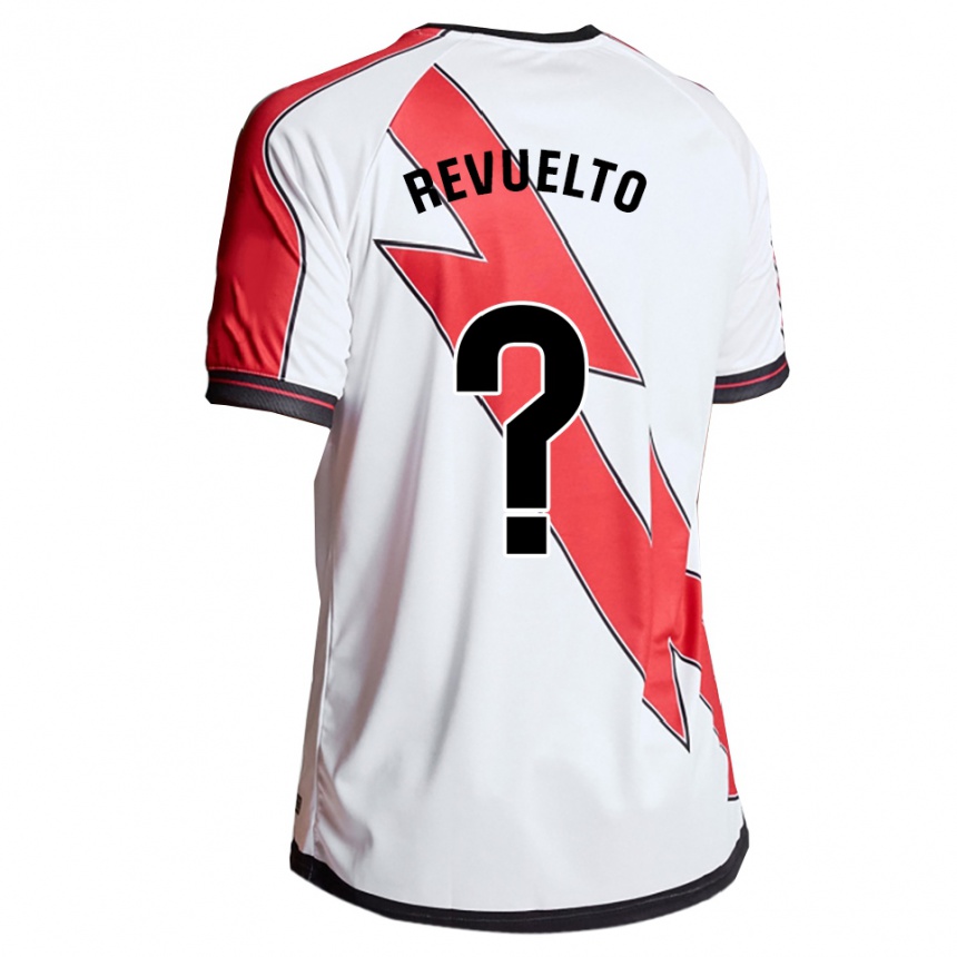 ילדים כדורגל Víctor Revuelto #0 לבן אדום ג'רזי ביתית 2025/26