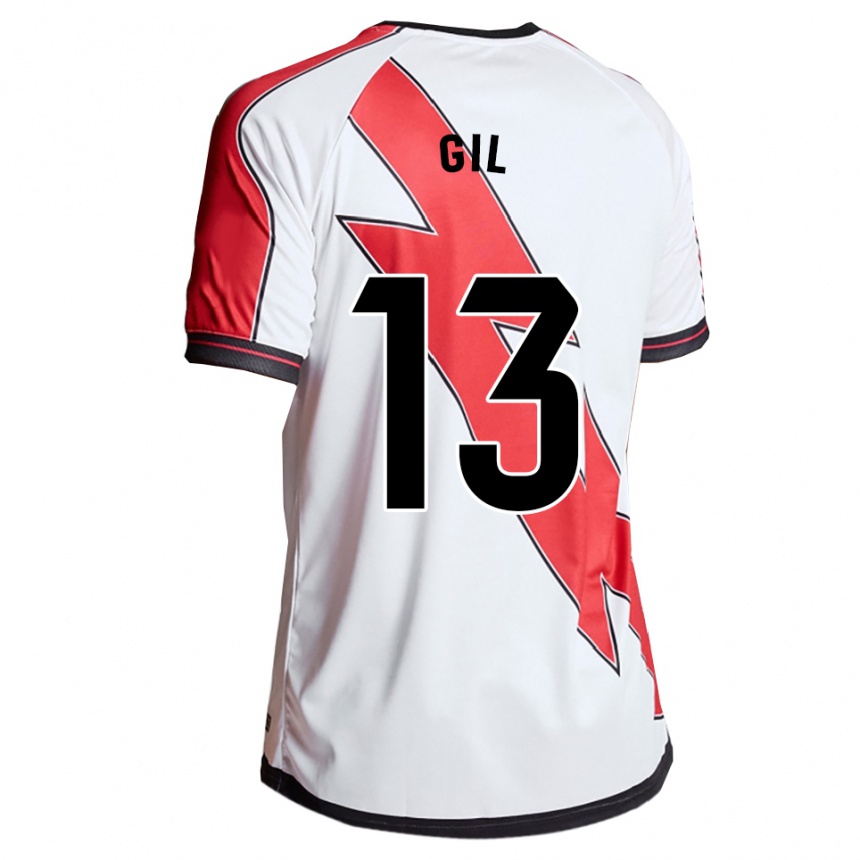 ילדים כדורגל Juanpe Gil #13 לבן אדום ג'רזי ביתית 2025/26