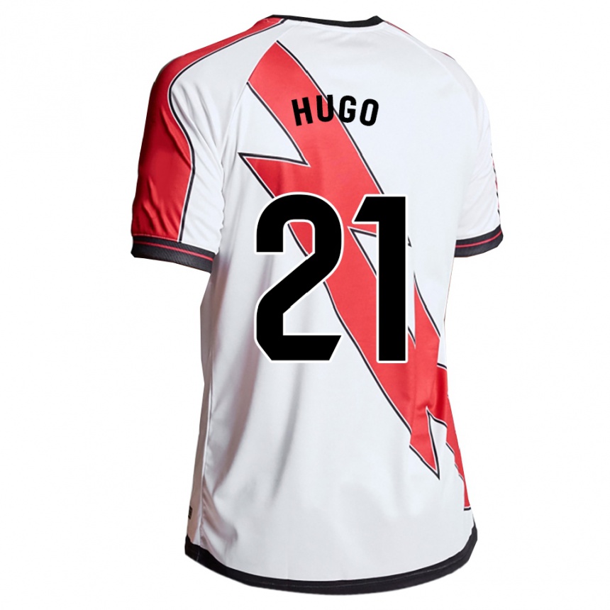 ילדים כדורגל Hugo Navarro #21 לבן אדום ג'רזי ביתית 2025/26
