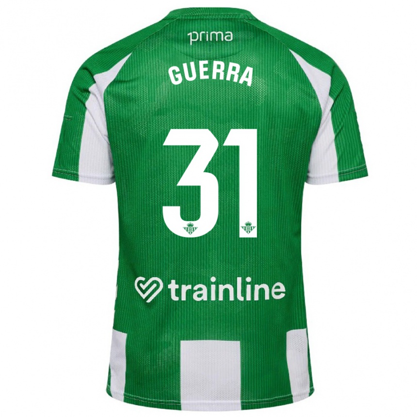 ילדים כדורגל אנה גוארה מורסיו #31 ירוק לבן ג'רזי ביתית 2025/26