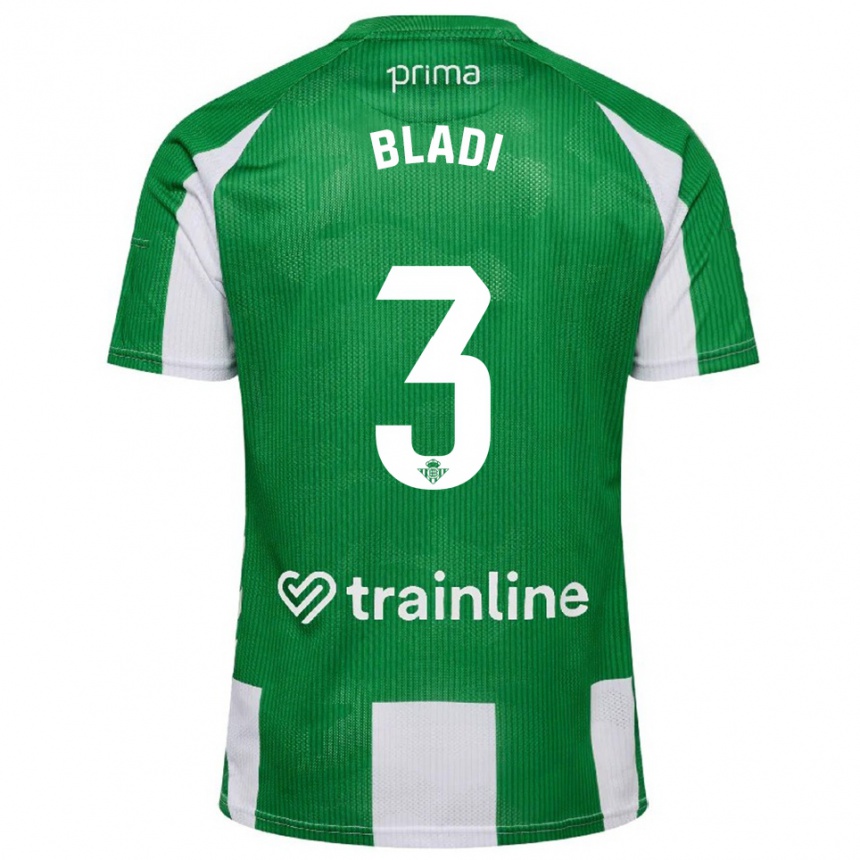 ילדים כדורגל Darling Bladi #3 ירוק לבן ג'רזי ביתית 2025/26
