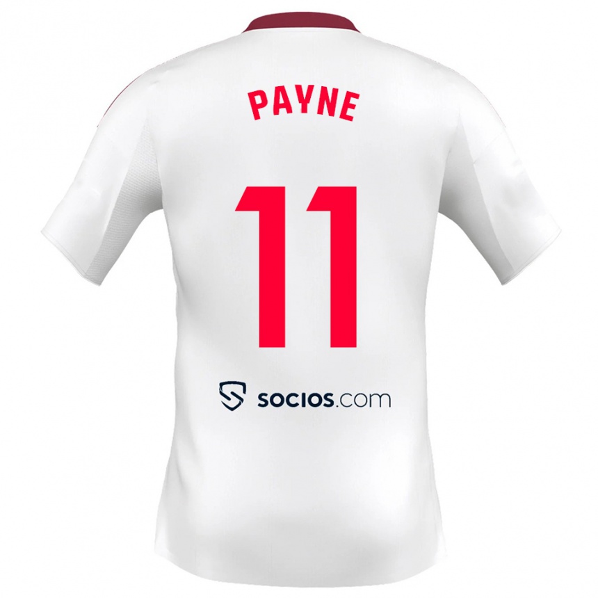 ילדים כדורגל טוני פיין #11 לבן אדום ג'רזי ביתית 2025/26