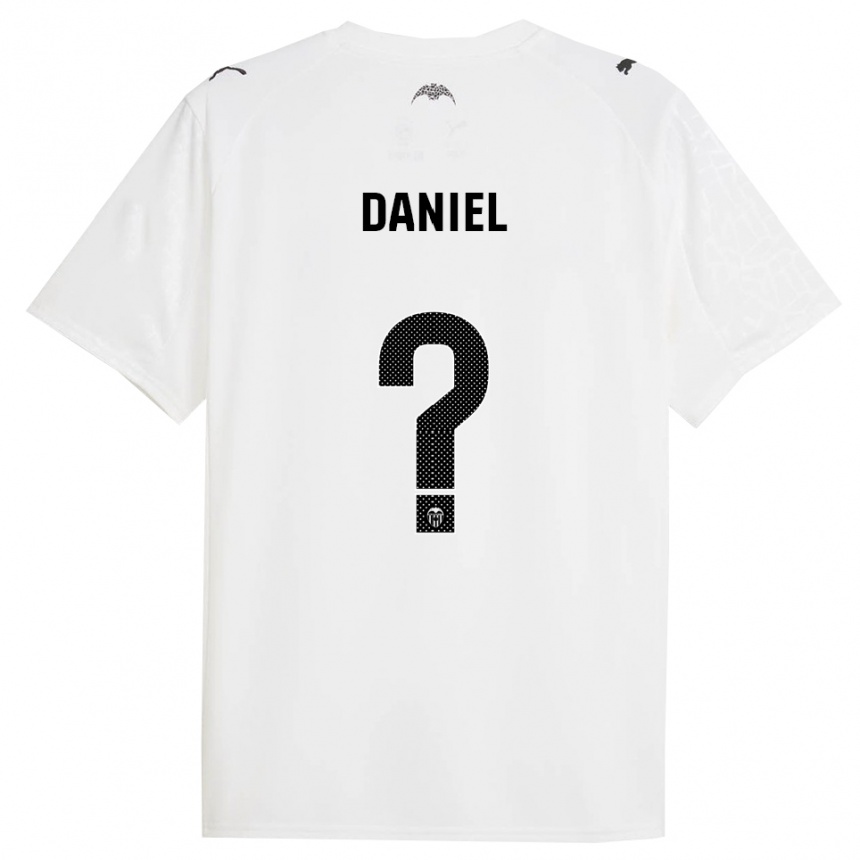 ילדים כדורגל Daniel Jiménez #0 לבן שחור ג'רזי ביתית 2025/26