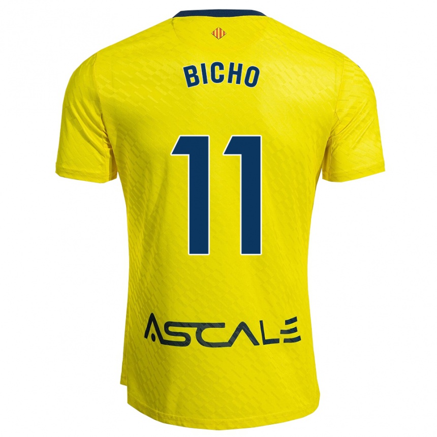 ילדים כדורגל Bicho #11 צהוב נייבי ג'רזי ביתית 2025/26