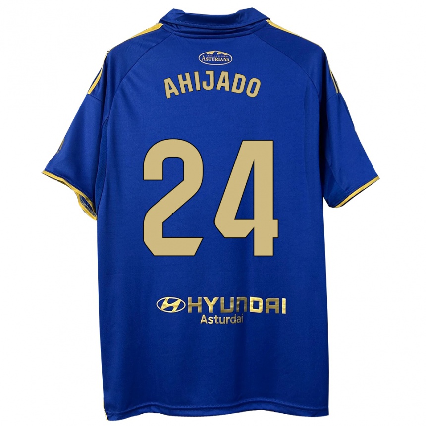 ילדים כדורגל Lucas Ahijado #24 כחול זהב ג'רזי ביתית 2025/26