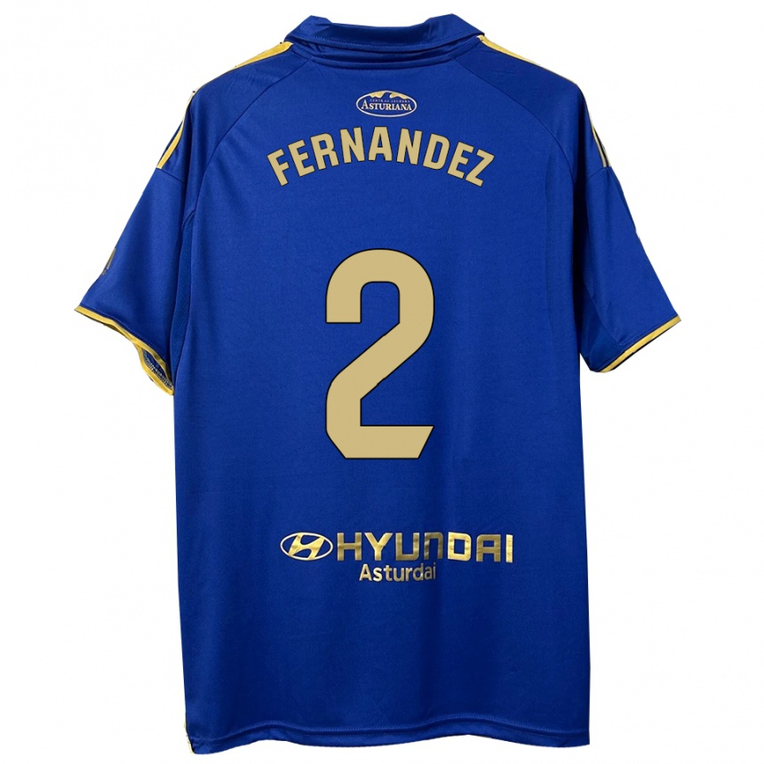 ילדים כדורגל Adrián Fernández #2 כחול זהב ג'רזי ביתית 2025/26