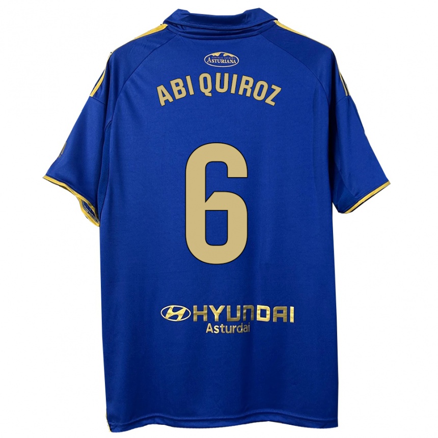 ילדים כדורגל Abi Quiroz #6 כחול זהב ג'רזי ביתית 2025/26