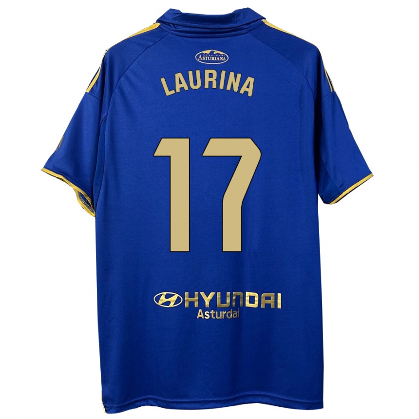 ילדים כדורגל Laura Gutiérrez #17 כחול זהב ג'רזי ביתית 2025/26