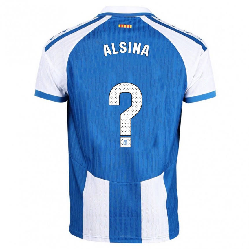 ילדים כדורגל Joel Alsina #0 כחול לבן ג'רזי ביתית 2025/26