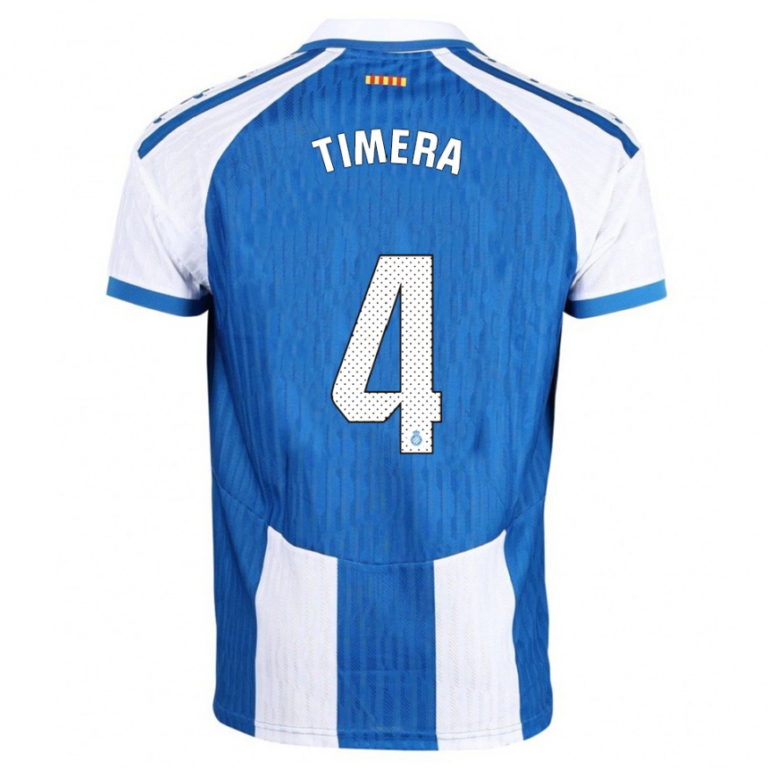 ילדים כדורגל אדמה טימרה #4 כחול לבן ג'רזי ביתית 2025/26
