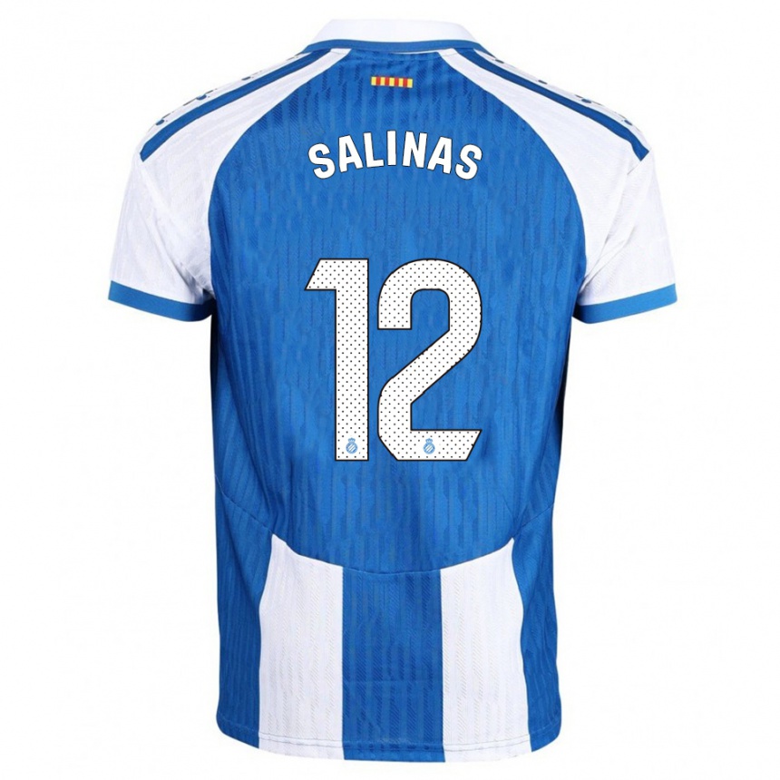 ילדים כדורגל חוסה סלינס #12 כחול לבן ג'רזי ביתית 2025/26