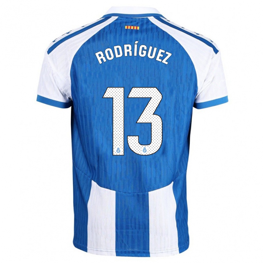 ילדים כדורגל Joel Rodríguez #13 כחול לבן ג'רזי ביתית 2025/26