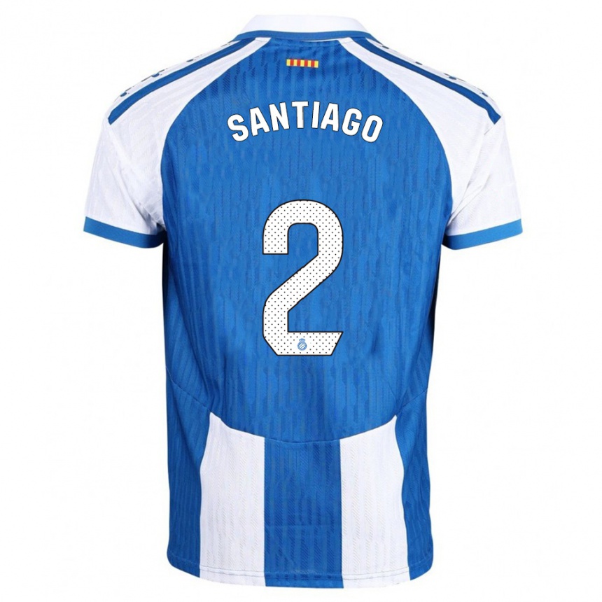 ילדים כדורגל David Santiago #2 כחול לבן ג'רזי ביתית 2025/26