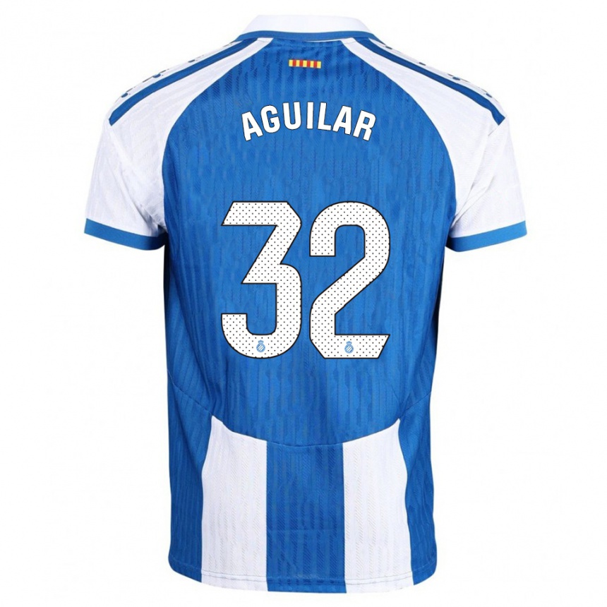 ילדים כדורגל Rubén Aguilar #32 כחול לבן ג'רזי ביתית 2025/26