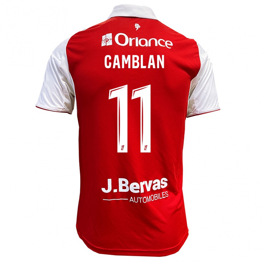 ילדים כדורגל Axel Camblan #11 אדום לבן ג'רזי ביתית 2025/26