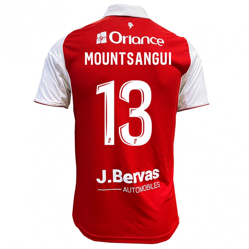 ילדים כדורגל Warren Mountsangui #13 אדום לבן ג'רזי ביתית 2025/26