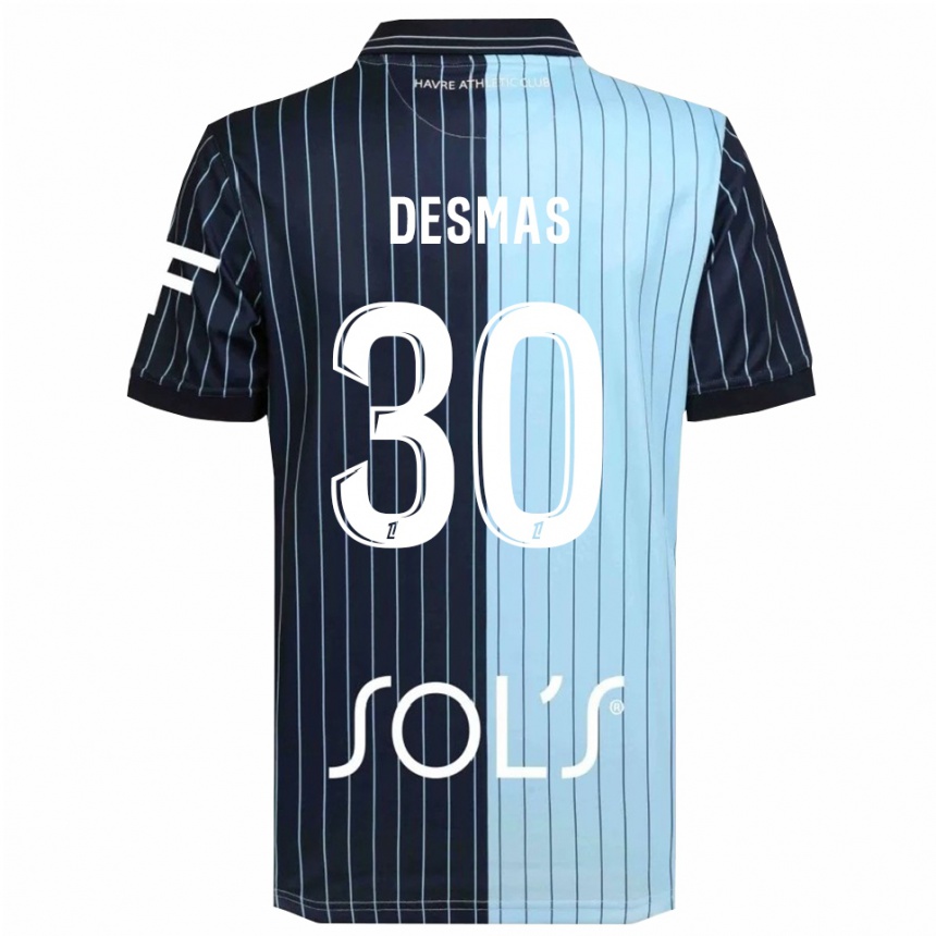 ילדים כדורגל ארתור דסמאס #30 כחול נייבי תכלת ג'רזי ביתית 2025/26