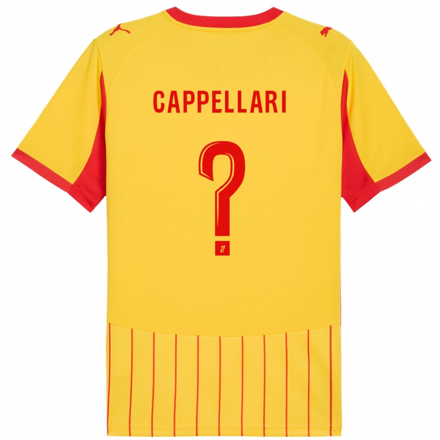 ילדים כדורגל Jihan Cappellari #0 צהוב אדום ג'רזי ביתית 2025/26