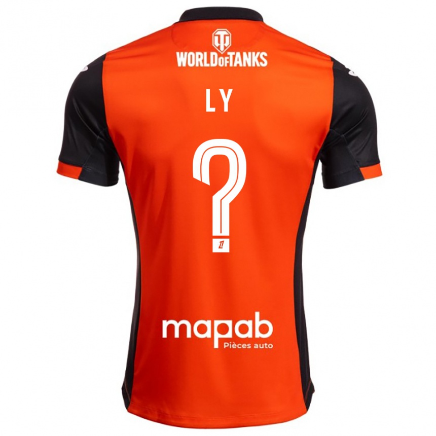 ילדים כדורגל Mactar Ly #0 שחור כתום ג'רזי ביתית 2025/26