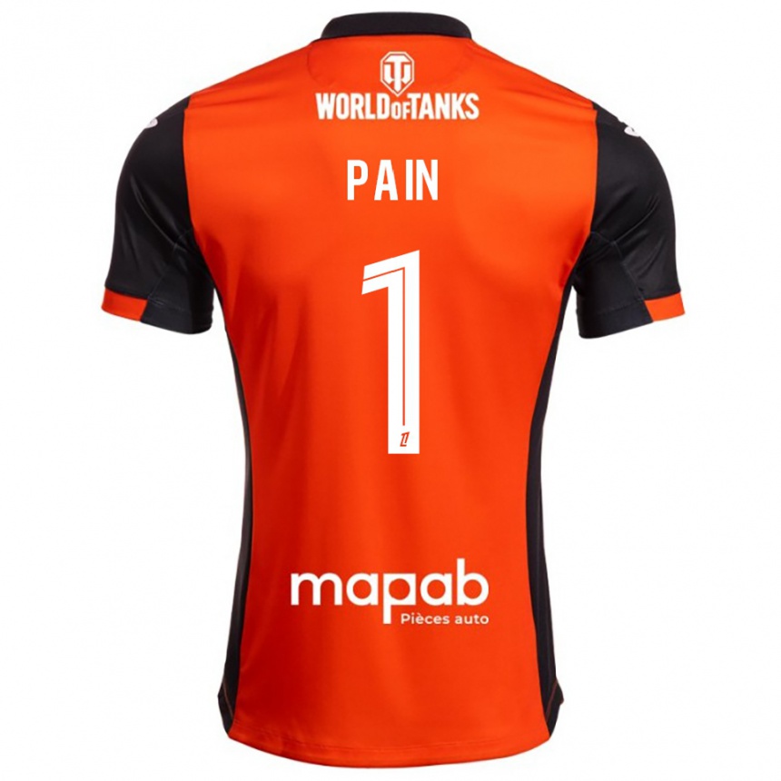 ילדים כדורגל Ilan Pain #1 שחור כתום ג'רזי ביתית 2025/26