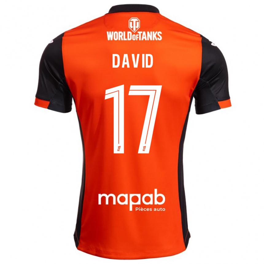 ילדים כדורגל Dune David #17 שחור כתום ג'רזי ביתית 2025/26