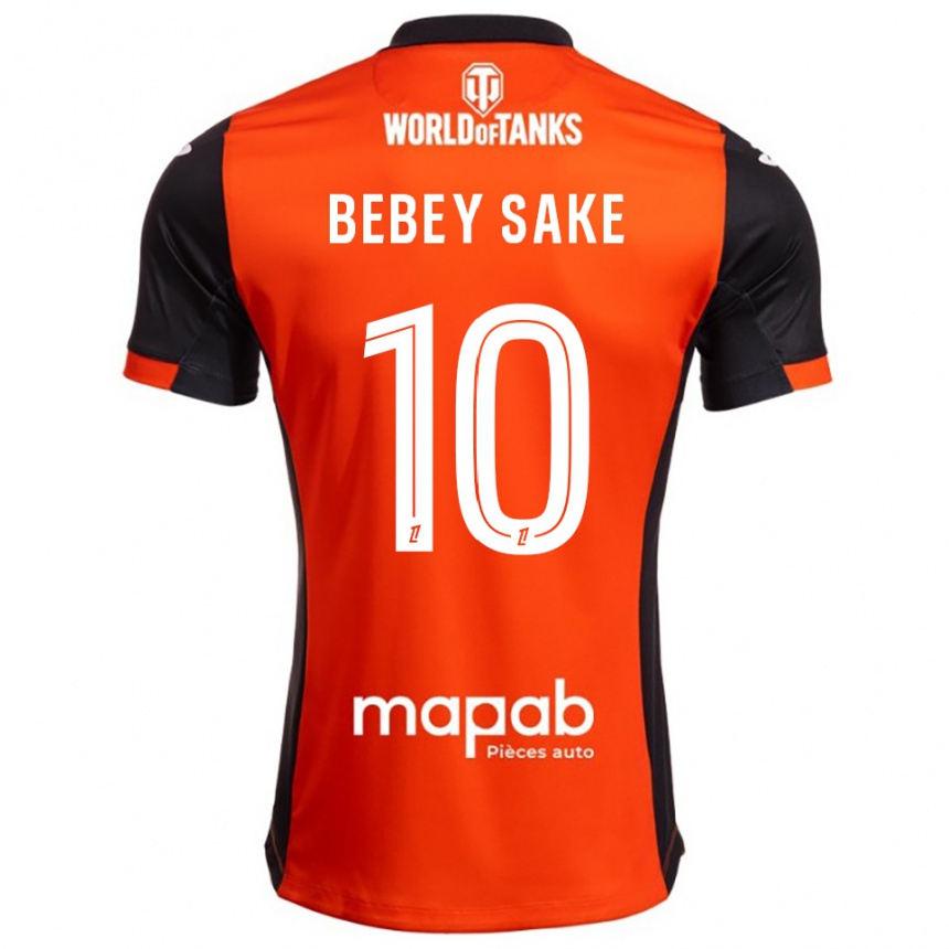ילדים כדורגל Mattéo Bebey Sake #10 שחור כתום ג'רזי ביתית 2025/26